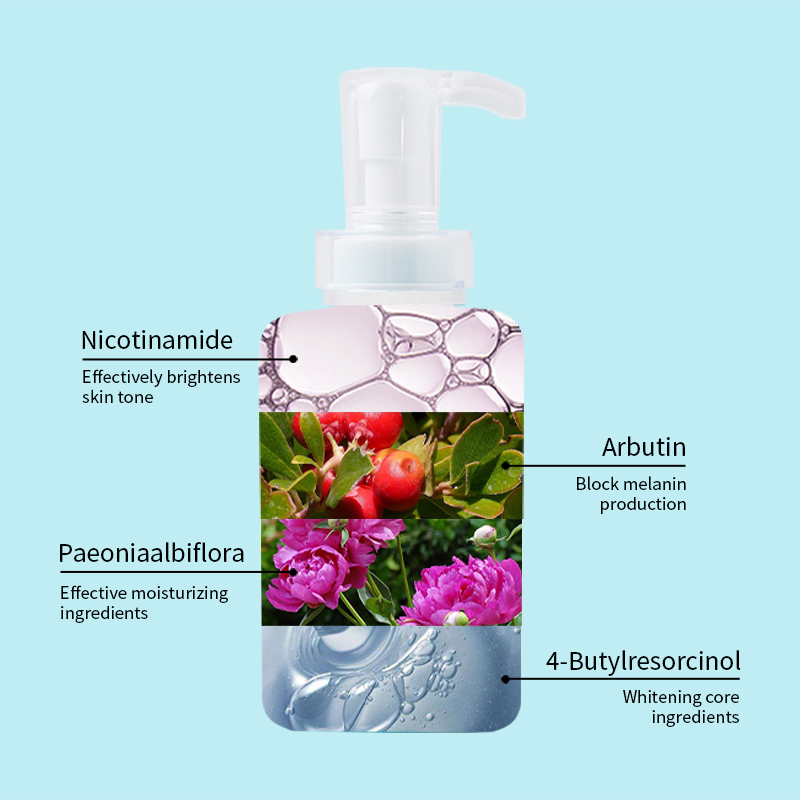 Loci&oacute;n corporal humectante blanqueadora personalizada (3) 