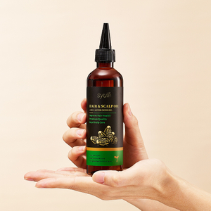 Aceite para cabello y cuero cabelludo Syulli | Semilla de uva, ricino, geranio y jazmín | Cuidado del cabello premium