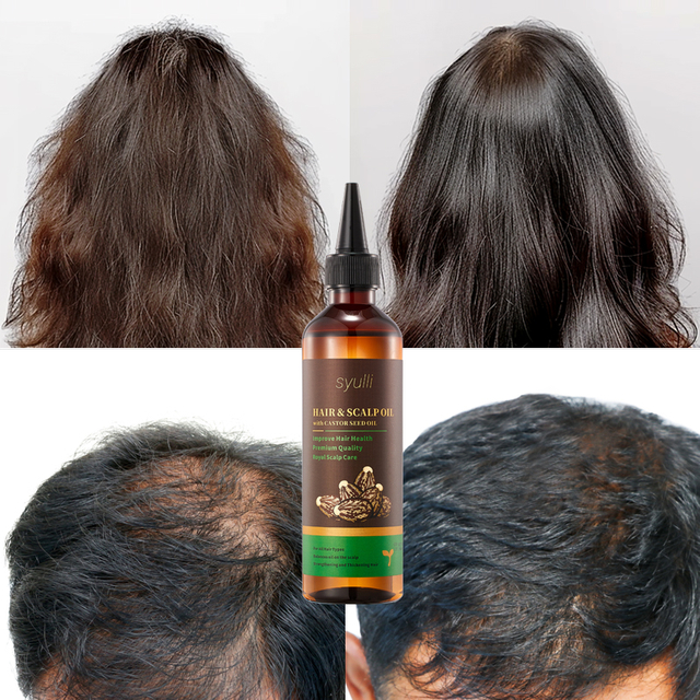 Aceite para cabello y cuero cabelludo Syulli | Semilla de uva, ricino, geranio y jazmín | Cuidado del cabello premium