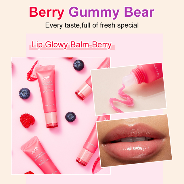 Bálsamo labial brillante Syulli - Berry & Gummy Bear