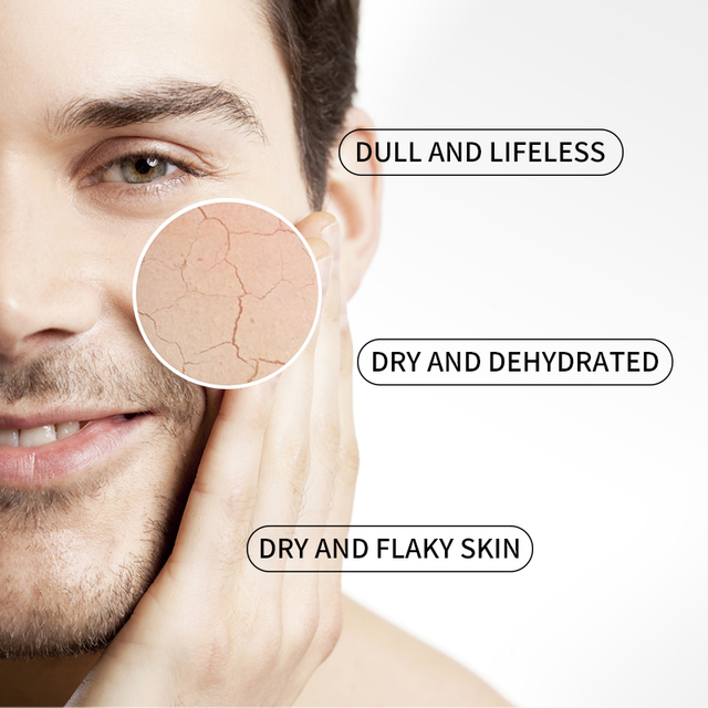 Limpiador facial orgánico para el cuidado de la piel de los hombres con bálsamo hidratante exfoliante de defensa del círculo oscuro