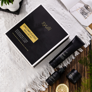 Productos antienvejecimiento orgánicos naturales de etiqueta privada, crema para el cuidado de la piel Facial VC, limpiador de suero, juego de cuidado de la piel para hombres de 3 piezas