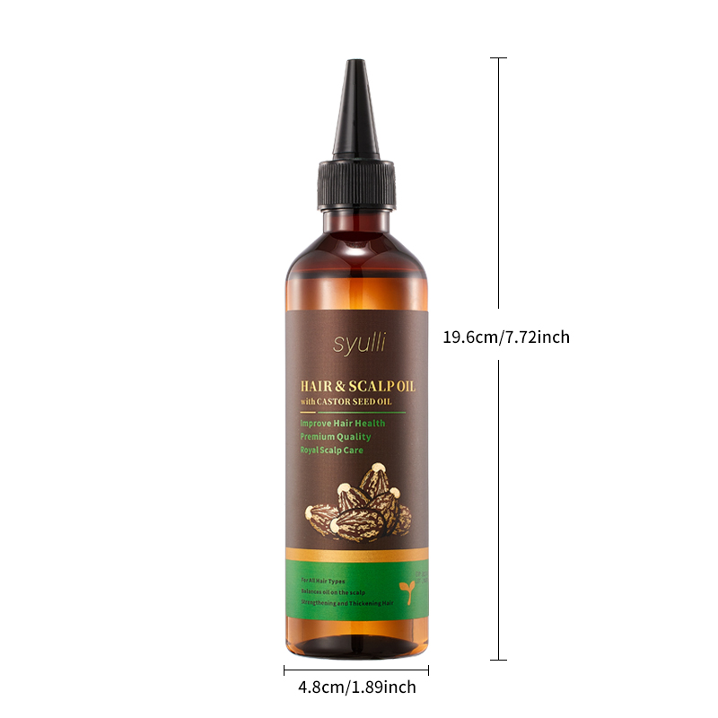 Aceite para cabello y cuero cabelludo Syulli | Semilla de uva, ricino, geranio y jazmín | Cuidado del cabello premium