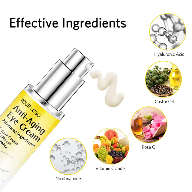 Crema para ojos antienvejecimiento personalizada OEM