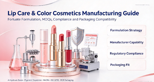 Productos labiales de marca privada: bálsamo labial, aceite labial, brillo labial y lápiz labial
